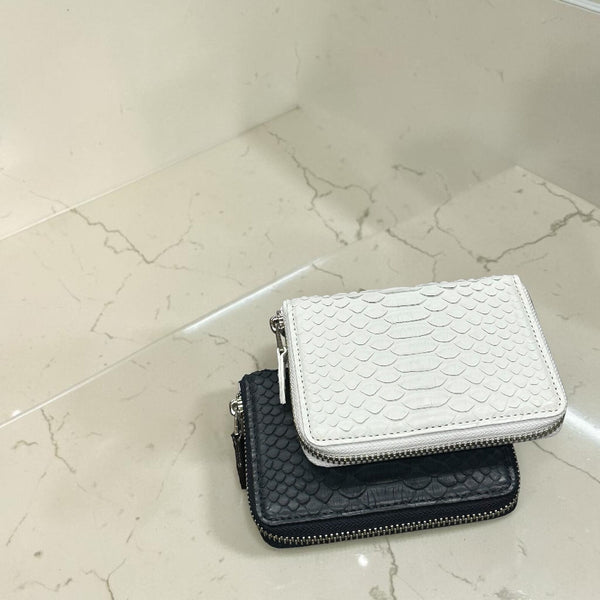 パイソン 二つ折り財布 ミドルウォレット