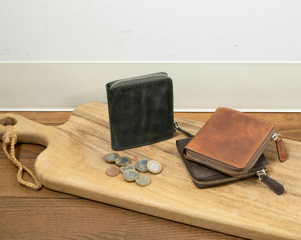 エイジングが魅力のCOMPACT ZIP WALLET【MR311】