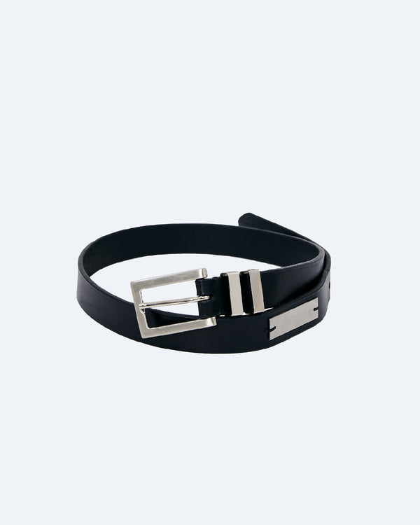 Logo Belt|イタリアンレザー ロゴプレートベルト