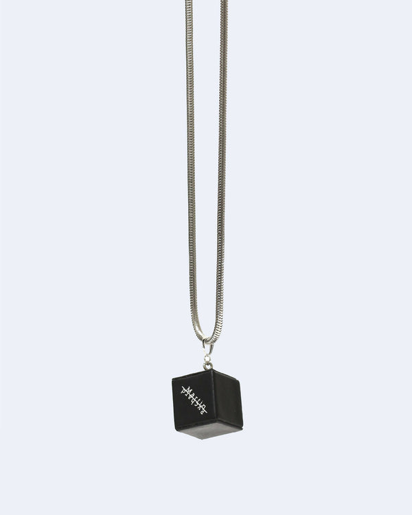 Cube Necklace|レザーキューブ ネックレス