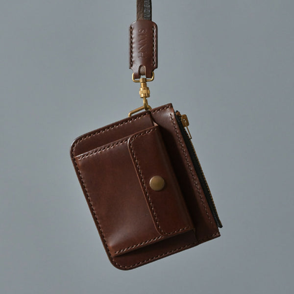 NECK WALLET(SMOOTH DARK BROWN)
