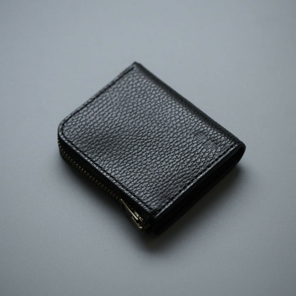 L ZIP WALLET(GRAIN BLACK)