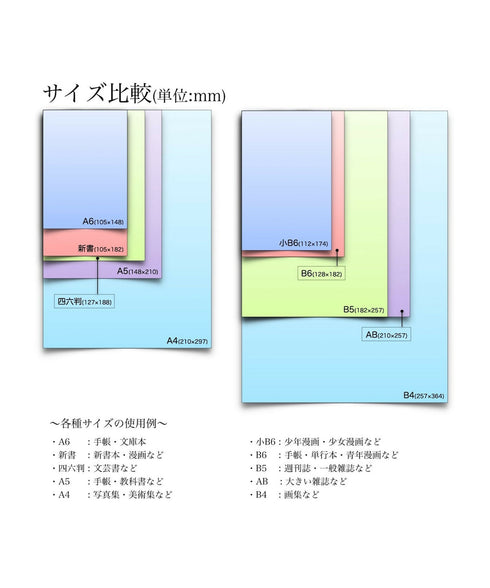 使用する手帳の厚みに合わせて、カバーのサイズ変更が可能です。