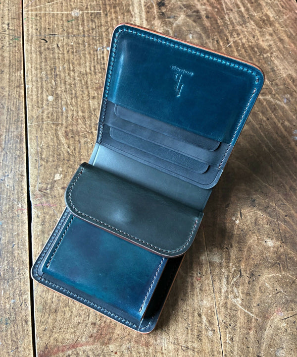 Triple Horween Horse Leather NO.4 — Limited Edition Bifold Wallet with Coin Pocket