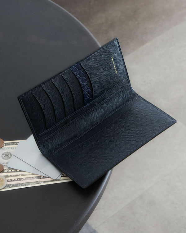 Indigo Porosus Long Purse