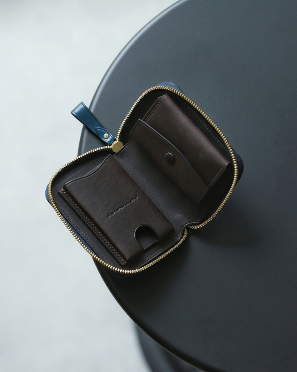 “Horizon” / Zip Wallet / Aniline Cordovan × Elbamatt