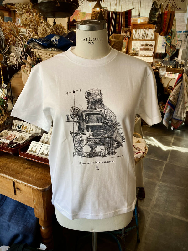 オリジナル恐竜Tシャツ 白