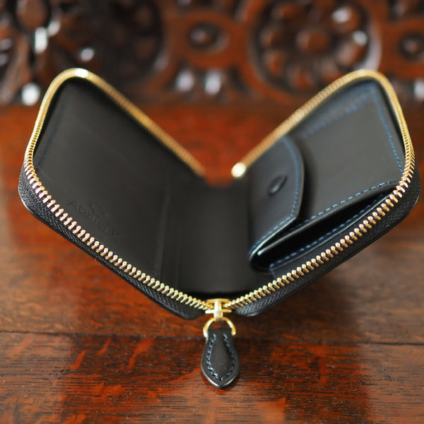 Roundzipper Wallet /Buttero/Hand Stitched / 【Lapis Lazuli】