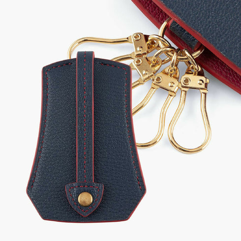 外装(シェーブル):Navy(Marine)、内装(シェーブル):Fuchsia、糸・コバ色:内装と同系色、金具:Gold
