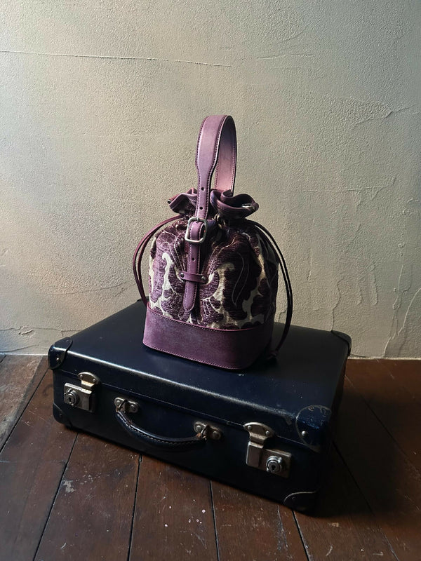 ファブリック×ロロマ 巾着バッグ “kinchaku bag”